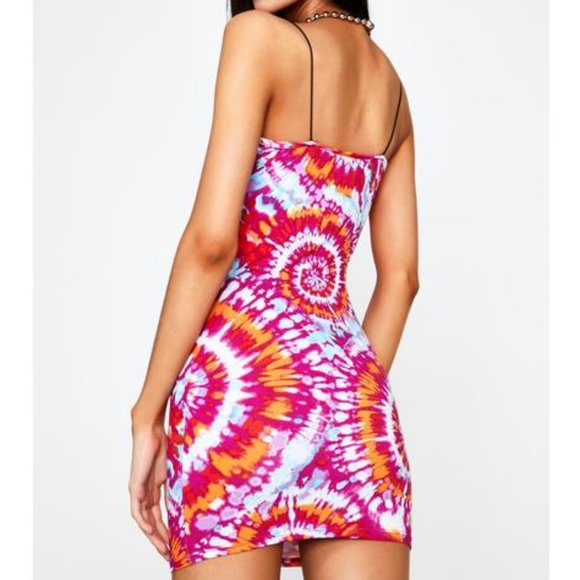 One by One by Dolls Kill Tye-dyed Dress Large NEW - Picture 2 of 6